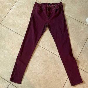 Maroon just black skinny jeans